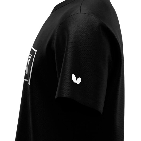 Butterfly Table Tennis BL T-Shirt III - Black - Left Side - Close-Up